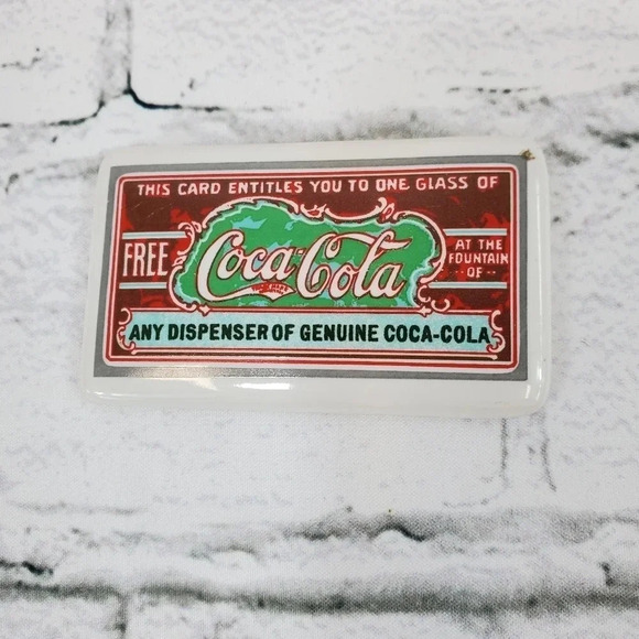1988 Ceramic Coke Magnet Coca Cola 90s Vintage Collectable Magnet 42 - Picture 1 of 8